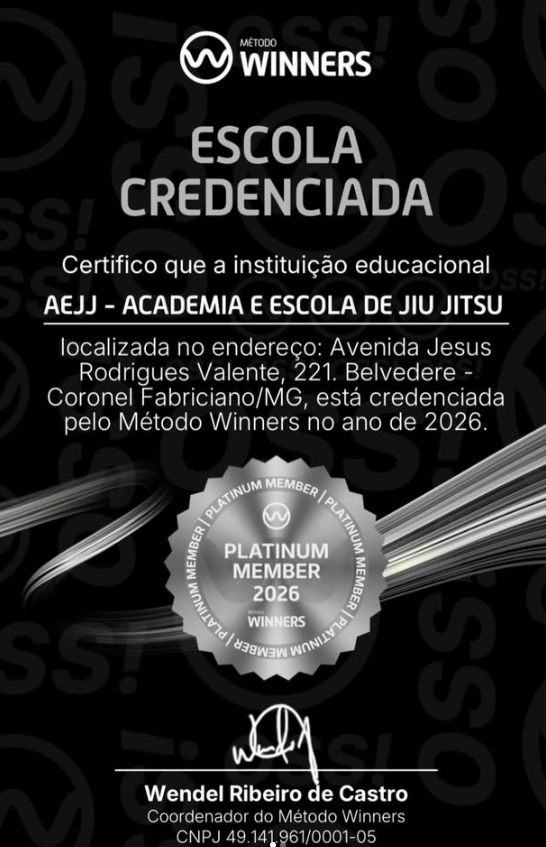 Certificado Escola Winners
